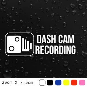 DASH CAM AUFNAHME AUTO AUFKLEBER DECALS FENSTER LUSTIG STOßSTANGE CCTV HD KAMERA CAM - Bild 1 von 3