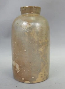 Piccola brocca di ceramica smaltata in gres primitivo antico coccio Early American - Foto 1 di 4