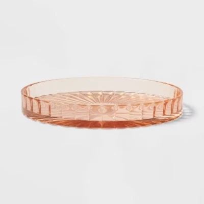 Colored Glass Bath Tray Pink - Threshold - Image 1 of 4