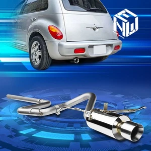 For 01-06 Chrysler PT Cruiser 2.4L 4" Muffler Rolled Tip Catback Exhaust System - Picture 1 of 6