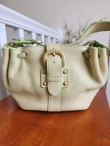 Dooney And Bourke Light Green Pebbled Leather Small Satchel Bag - Picture 1 of 13