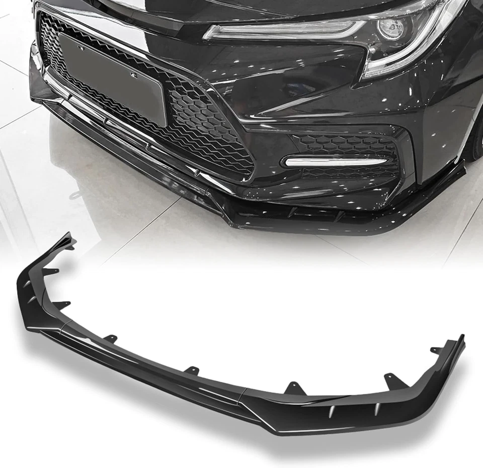 Alerón labial parachoques delantero compatible con Toyota SE XSE 2020-2025, negro brillante  Foto 1 de 4