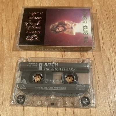 The Bitch Is Back CASSETTE TAPE 1st US issue betsy girlschool savage master oral - Image 1 of 3