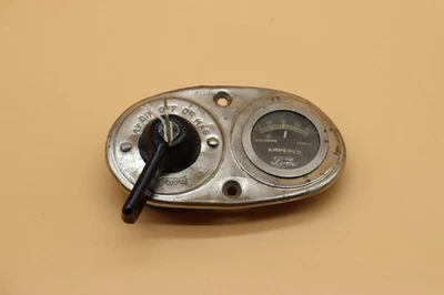 Ford Modelo T 1926 1927 ENCENDIDO / INTERRUPTOR DE LUZ / MEDIDOR DE AMPLIFICADOR Original con LLAVE Foto 1 de 4