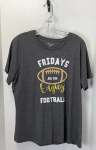 Nine West Gray Eagles High School Football Tee Size XL - Picture 1 of 3