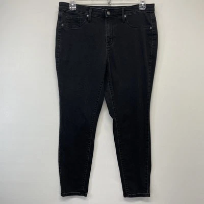 Pantalones ajustados Mossimo Jeans para mujer 12 31S negros tiro alto elásticos Foto 1 de 4
