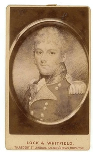 Vintage CDV Vice-Admiral Sir Edward Brace British Royal Navy Napoleonic Wars - Picture 1 of 2