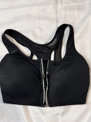 NIKE PRO [S] Women's ZIP Medium Support Yoga/Gym Sports Bra-black - Image 1 of 4
