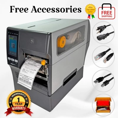 NEW PRINTHEAD Zebra ZT411 Label Printer 300 dpi Peel Rewind LAN 1 YR WARRANTY - Image 1 of 4