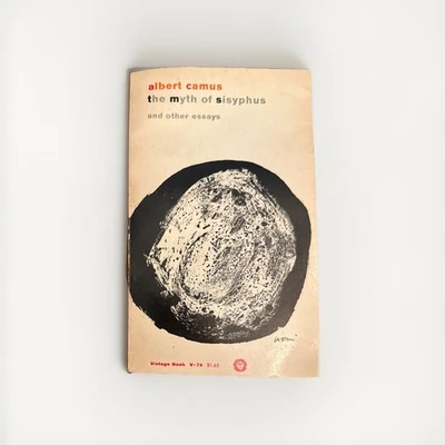 Albert Camus the Myth of Sisyphus, Vintage 1955 Paperback V-75 Foto 1 de 4