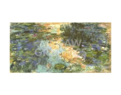 The Water Lily Pond 1918, Claude Oscar Monet, Wall Decor Art Print 11" x 14"1068 - Image 1 of 2