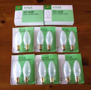 20x 60W perla, 35mm, bombillas vela (SBC/B15d). Morrisons, incandescentes - Imagen 1 de 1