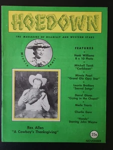 November 1953 Hillbilly & Western Hoedown Magazin Minnie Pearl Rex Allen - Bild 1 von 3