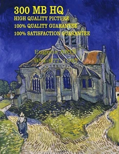 Vincent van Gogh. The Church at Auvers, Giclee Print, 300 MB HQ - Picture 1 of 2