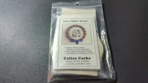 Calico Cache Counted Cross Stitch Kit Vergissmeinnicht mit Rahmen - Bild 1 von 2