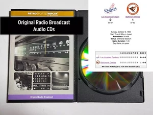 1966 MLB World Series Game 4 Clinch Dodgers vs Baltimore Orioles Radio CD Audio - Picture 1 of 3