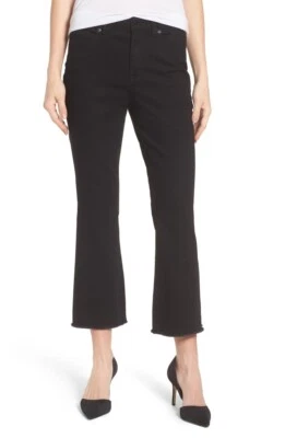 Женские джинсы Halogen 158443 Kick Flare с высокой талией ретро черные размер 24 - Изображение 1 из 4