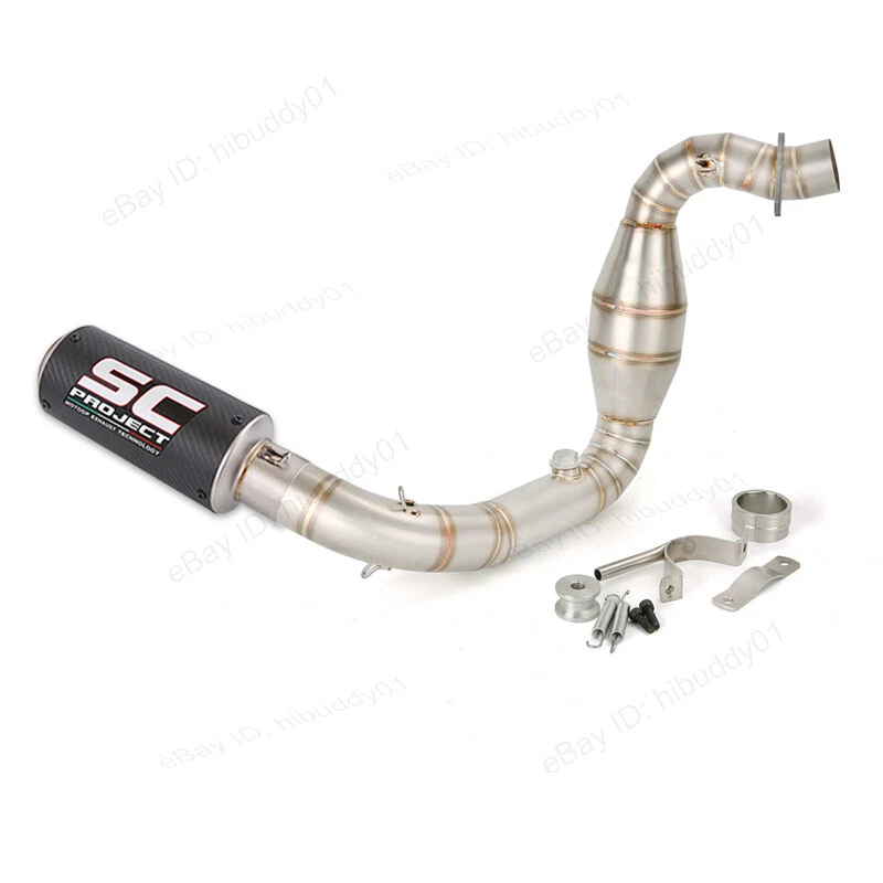 G310GS 2016-2025 para BMW G310R Sistema de escape completo Cabezal Tubo Silenciador Puntas Foto 1 de 4