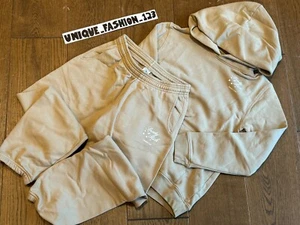 Sporty and Rich Healthy Stars Kids tracksuit Hoodie Sweatpants Age 10-12 M Beige - Picture 1 of 6