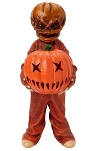 Officially Licensed Trick 'r Treat Sam Holding a Jack-O-Lantern Light Up Statue - Picture 1 of 7