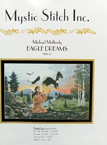Eagle Dreams - Mystic Stitch - Cross Stitch - Stitch Count 375 x 250. - Picture 1 of 2