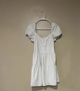 House of Harlow 1960 Women's Off White Mini A Line Dress XS Linen Blend - Bild 1 von 7