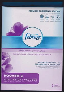 Febreze Hoover Type "Z" Vacuum Cleaner Bags--2 Boxes of 3--NEW--FREE SHIPPING - Picture 1 of 3