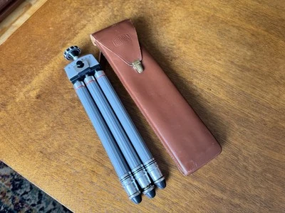 Vintage BILORA BILORET Tripod Model 91017 Made in Germany 1950’s w/Leather Case - Image 1 of 4