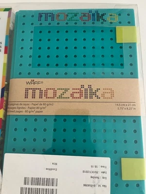 WAFF Mozaika Journal Kit, Customizable Cover, Turquoise, NEW - Image 1 of 4