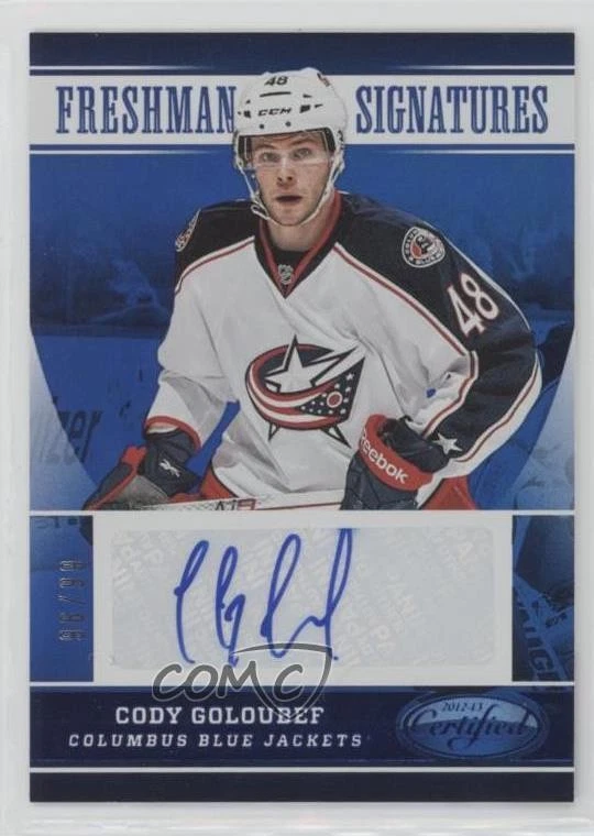 2012 Certified Freshman Signatures Mirror Blue /99 Cody Goloubef Rookie Auto RC - Image 1 of 2