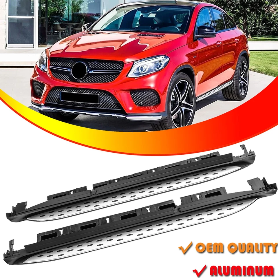 OEM Running Boards for 2016-2019 Mercedes Benz GLE Coupe C292 AMG Nerf Bar Step - Imagem 1 de 4