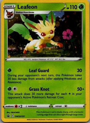 Leafeon Promo SWSH: Sword & Shield Promo Cards SWSH191 NM - Image 1 of 2