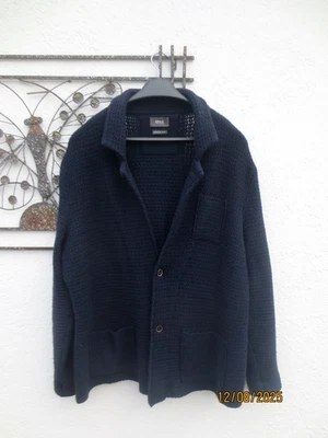 BRAX ★ Strick ★ Jacke ★ Cardigan ★ Sakko ★ Blazer ★ Wolle ★ marine blau ★ Gr. 56 - Bild 1 von 4