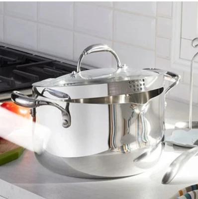 PRINCESS Heritage® TRI-PLY ACERO INOXIDABLE 6-Qt. Cazuela de colar 5743 $194,95 Foto 1 de 4