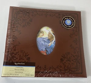 Recollections Scrapbook Mega Album 12 "x 12" 50 Pages Red Top Loading - Picture 1 of 12