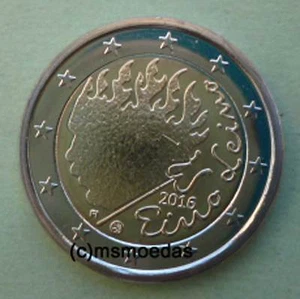 Finnland 2 Euro Gedenkmünze 2016 Eino Leino Euromünze moedas coin commemorative - Bild 1 von 1