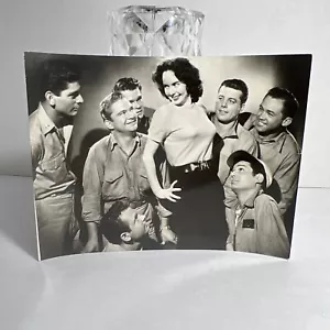 Bonita pinup de Mona Knox 1951 en cabezas de cuero voladoras con foto de alto brillo de los marines - Imagen 1 de 14