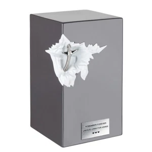 Ceramic Decorative Urn For Ashes, Artistic Cremation Urn WIth Heart or Cross - Picture 1 of 6