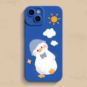 Case For iPhone 14 Pro Max 13 12 Mini 11 XR XS 8 Cute Duck Silicone Phone Cover - Picture 1 of 16