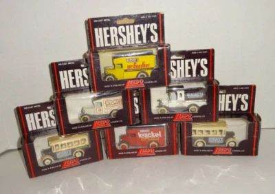 Vintage Hershey’s Hartoy Lledo 6 diecast vehicles MIB Bus truck tanker Krackel - Image 1 of 4
