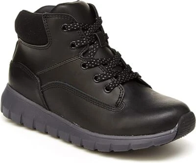 NIB Stride Rite Boys Rimrock Black Leather Boots Size 2 - Image 1 of 4