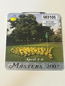 2007 UNSIGNED Masters Badge - Golf - Picture 1 of 2