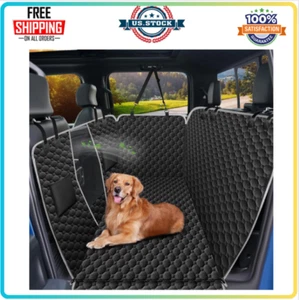 XXL Floor Dog Hammock Truck, SUV Flip up Rear Seats Waterproof Seat Covers Black - Picture 1 of 7