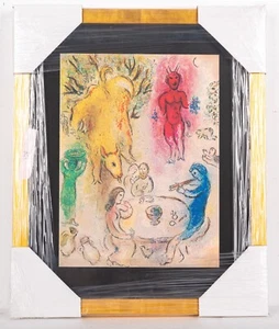 Lithograph, Marc Chagall, Daphnis and Chloe - Pan's Banquet - Picture 1 of 2