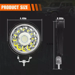 2x 4.5in LED Work Light Bar 4WD Offroad Flood Spot Combo Fog Truck Driving Lamp - Picture 1 of 8