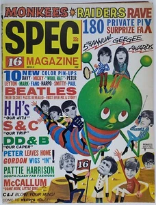 SPEC 16 teen magazine Winter 1967 BEATLES Sonny and CHER Monkees DAVE CLARK 5 - Picture 1 of 20