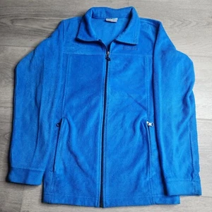 Columbia Youth Fleece Full Zip Blue Jacket Large 14 - 16 - Picture 1 of 6
