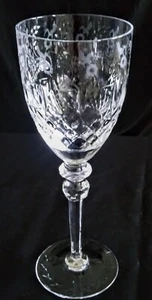 ROGASKA GALLIA CRYSTAL Etched Water Goblet Glass 9 1/4" - Picture 1 of 6