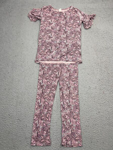 Kate Quinn Pajama Set 2 Piece Shirt Pants 6Y Purple Bamboo