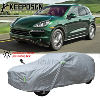Outdoor Full Car Cover Water Sun Snow Scratchproof Protector for Porsche Cayenne Foto 1 de 4
